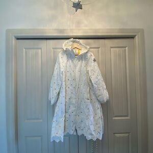 💯 Authentic Moncler Simone Rocha Eyelet Spring Coat embellishment